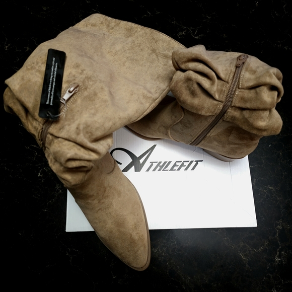 Women's Tall Block Heel Boots Fashion Boot - Picture 2 of 3